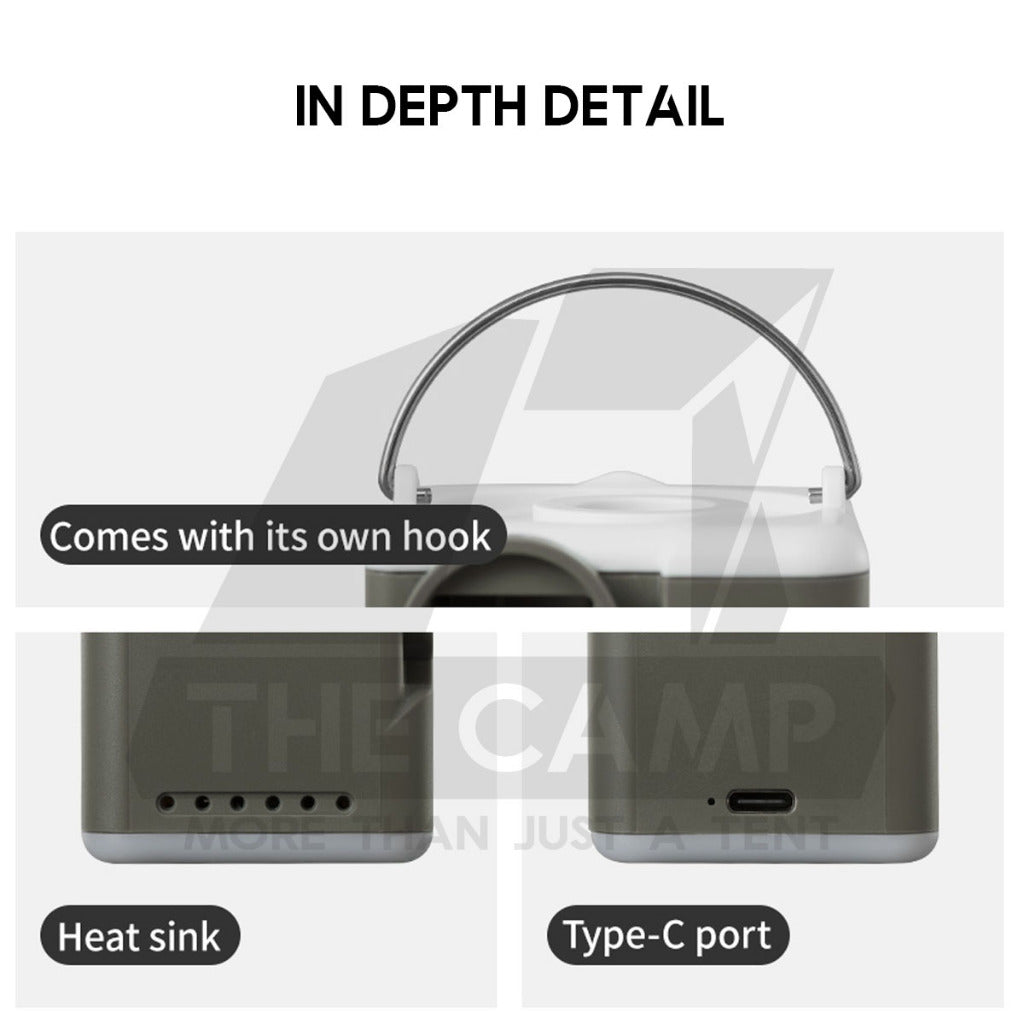 Naturehike 3 in 1 Mini Air Pump with Light Inflate Deflate Outdoor Camping Inflatable Bed Pillow Lamp CNK2550ZM012