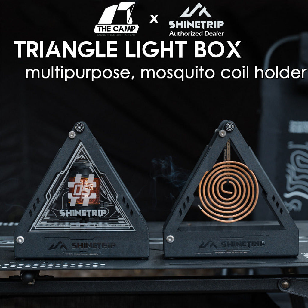 Shinetrip Triangle Light Box Mosquito Rack Coil Holder for 19 Tornado Light Accessories Tactical Outdoor Camping