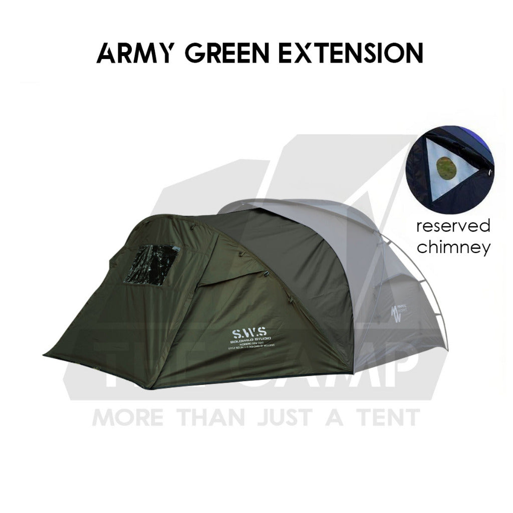 Wellhike SWS 2 Person Hiking Tent Morning Mist Lightweight Portable with Mesh Outdoor Camping Solo Khemah