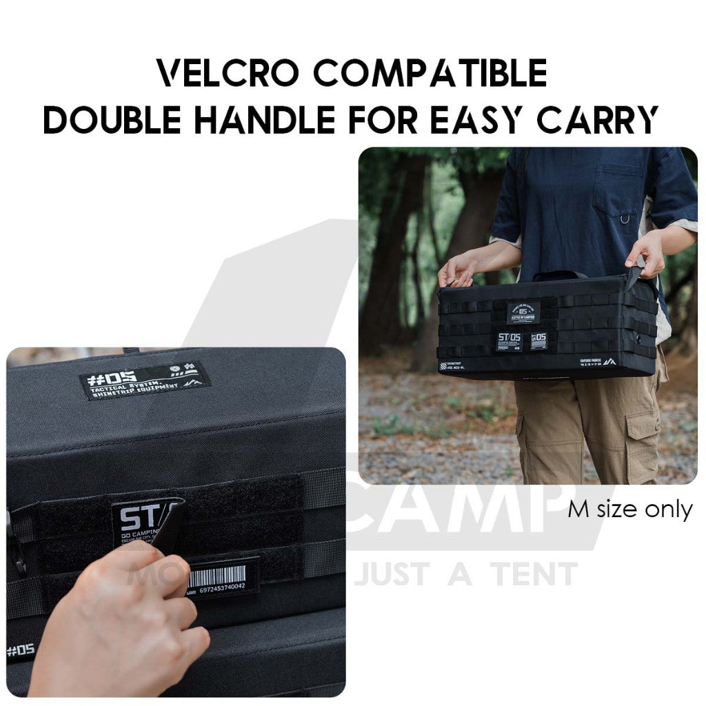 Shinetrip Tactical Storage Bag XS S M Size Outdoor Camping Molle System Kermit Chair Side Pouch Cup Holder