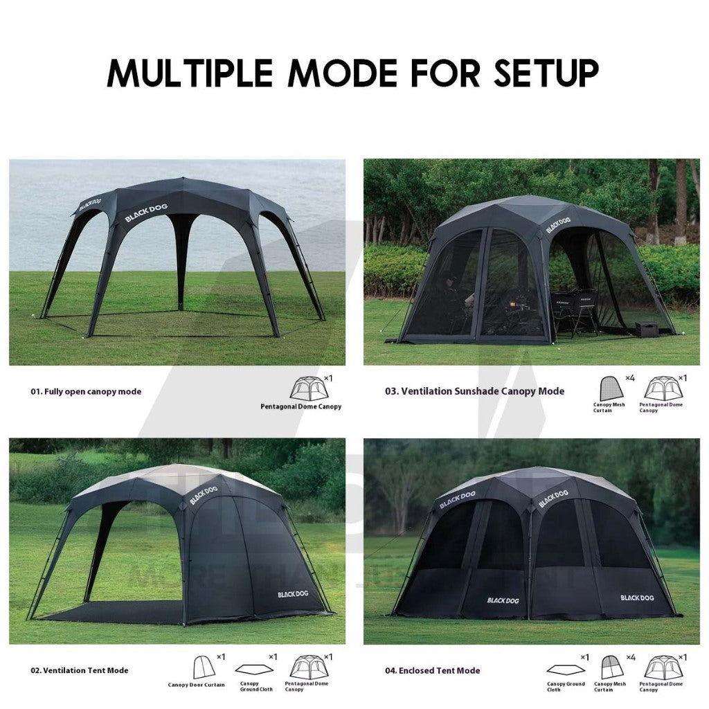 Blackdog Pentagon Starry Auto Dome Shelter Quick Opening Inner Tent Door Mesh Cloth Groundsheet CBD2550WS028