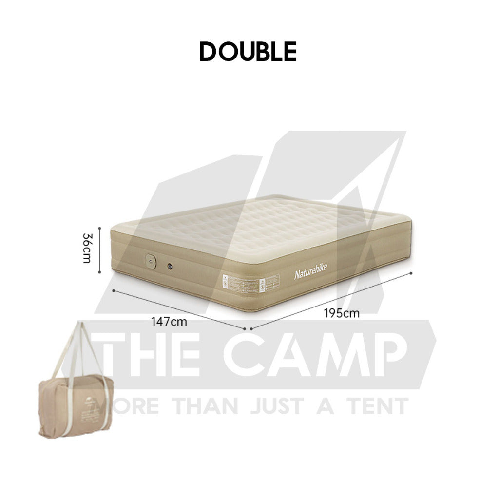 Naturehike Inflatable Triple Air Bed 36cm with Pump Mattress Tent Bag Pole Nail Peg Tarp Mobi Garden CNH22DZ015