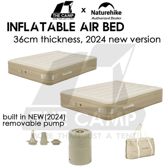 Naturehike Inflatable Triple Air Bed 36cm with Pump Mattress Tent Bag Pole Nail Peg Tarp Mobi Garden CNH22DZ015