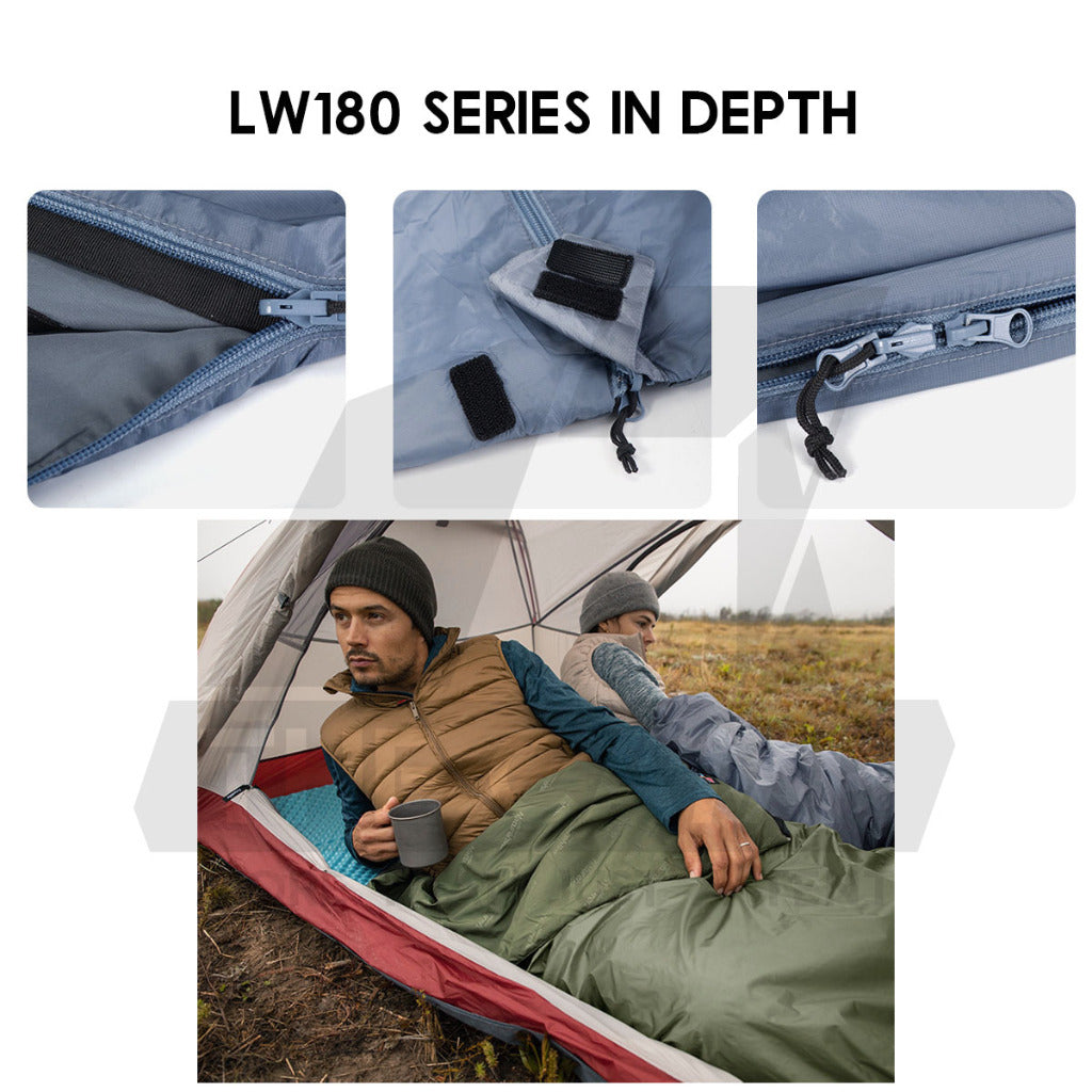 Naturehike Sleeping Bag Outdoor Camping Envelope U150 LW180 L150 F150 Cotton Ultralight Travel Portable