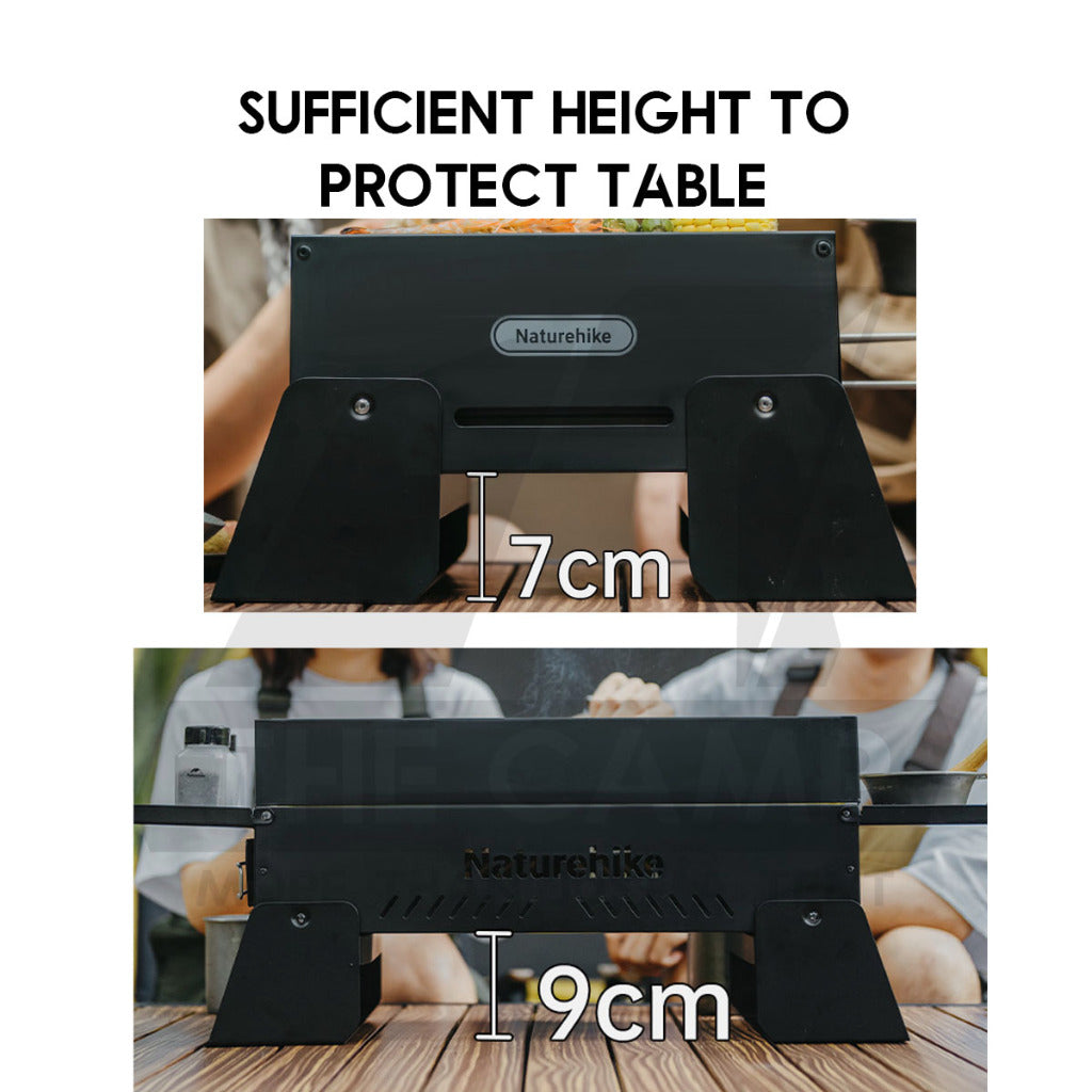 Naturehike Foldable BBQ Rack Portable Grill Folding Charcoal Grills Stove Barbecue Tabletop CNK2450CF017 CNK2450CF018