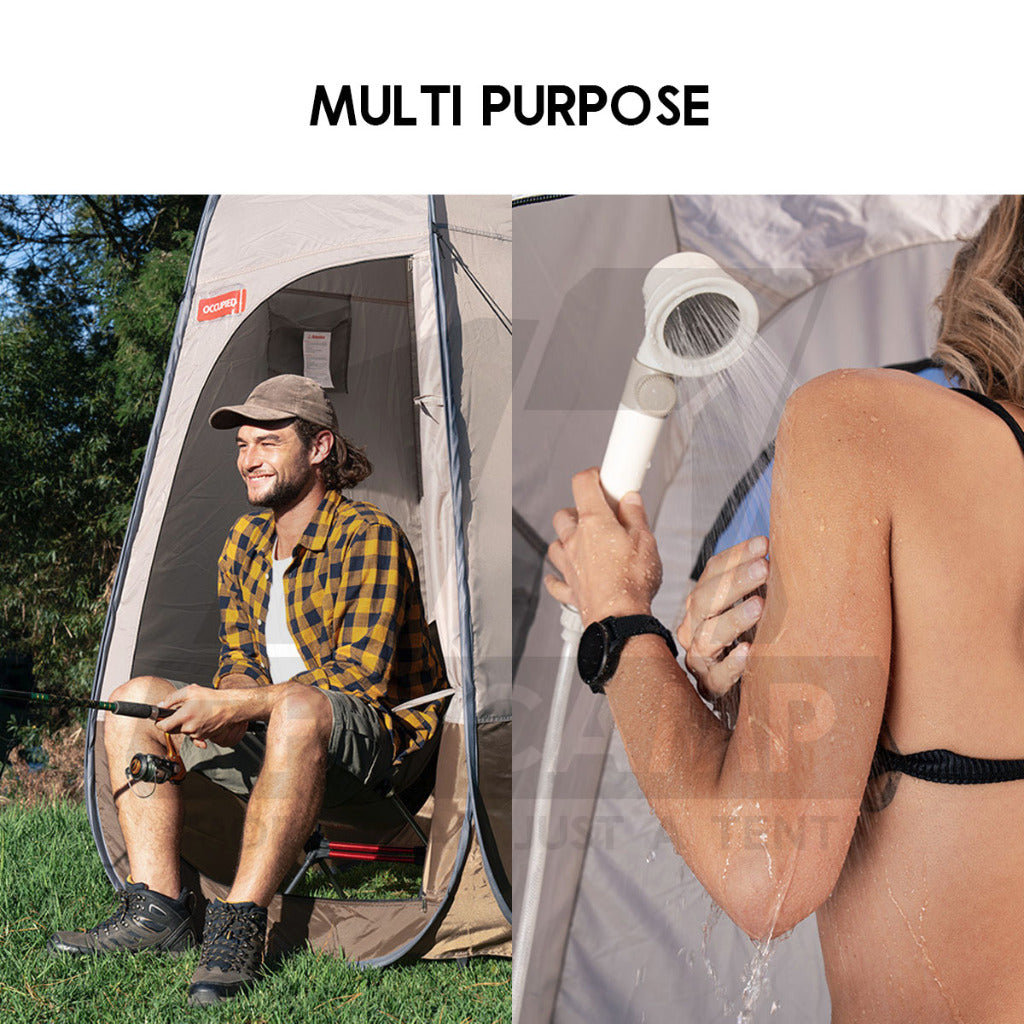 Naturehike Quick Changing Shower Tent Bathroom Portable Toilet Outdoor Camping Flysheet Tarp Peg Rope NH17Z002-P