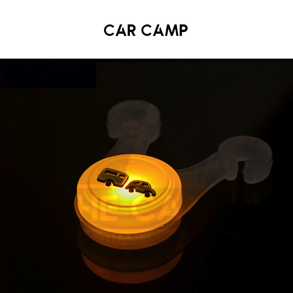 LED String Guard Light Mini Outdoor Camping Rope Hanging Warning Lamp Flashlight Safety Silicone Lampu Tali Battery
