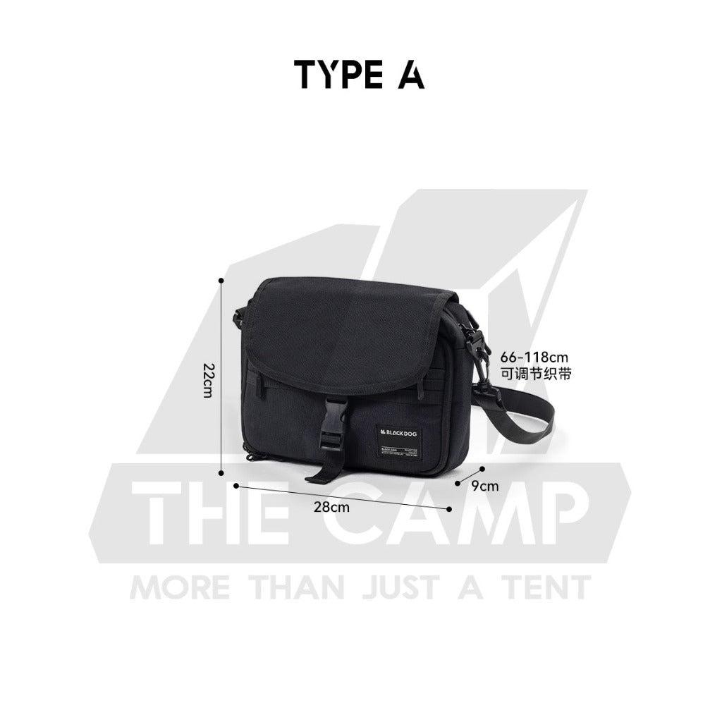 Blackdog Sling Shoulder Bag Outdoor Camping Travel Messenger Satchel Wallet Black Beg Unisex CBD2450XB017 CBD2450XB018