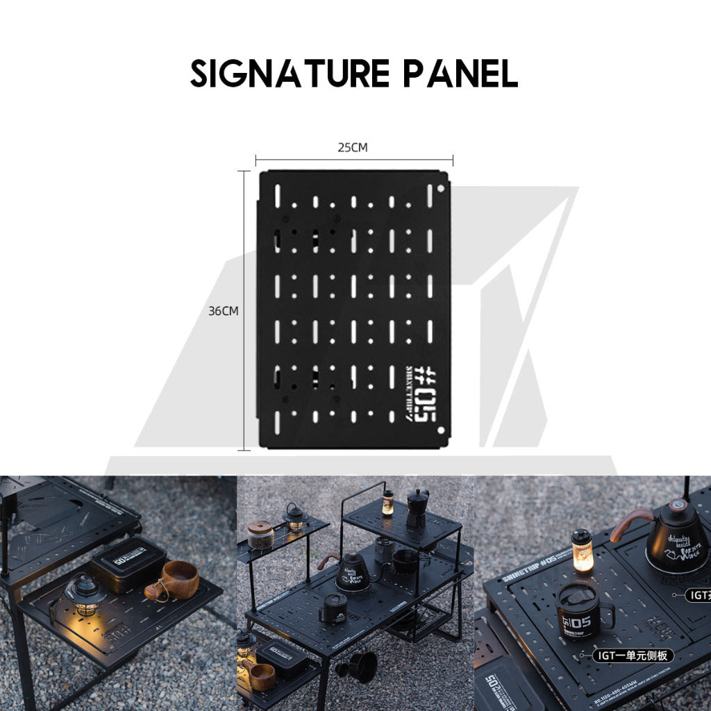 Shinetrip Skateboard Rack Table ST05 Tactical IGT Series Folding Table Shelf Storage Aluminum Alloy Meja Rak Khemah
