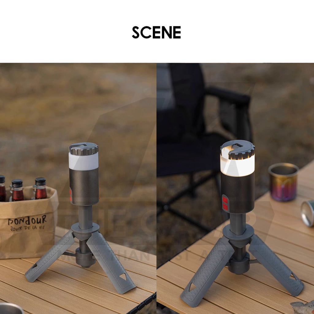 Optimus Prime Tripod Light RGB LED Telescopic Portable Ambient 6000mah Outdoor Camping Lamp Latern Lampu