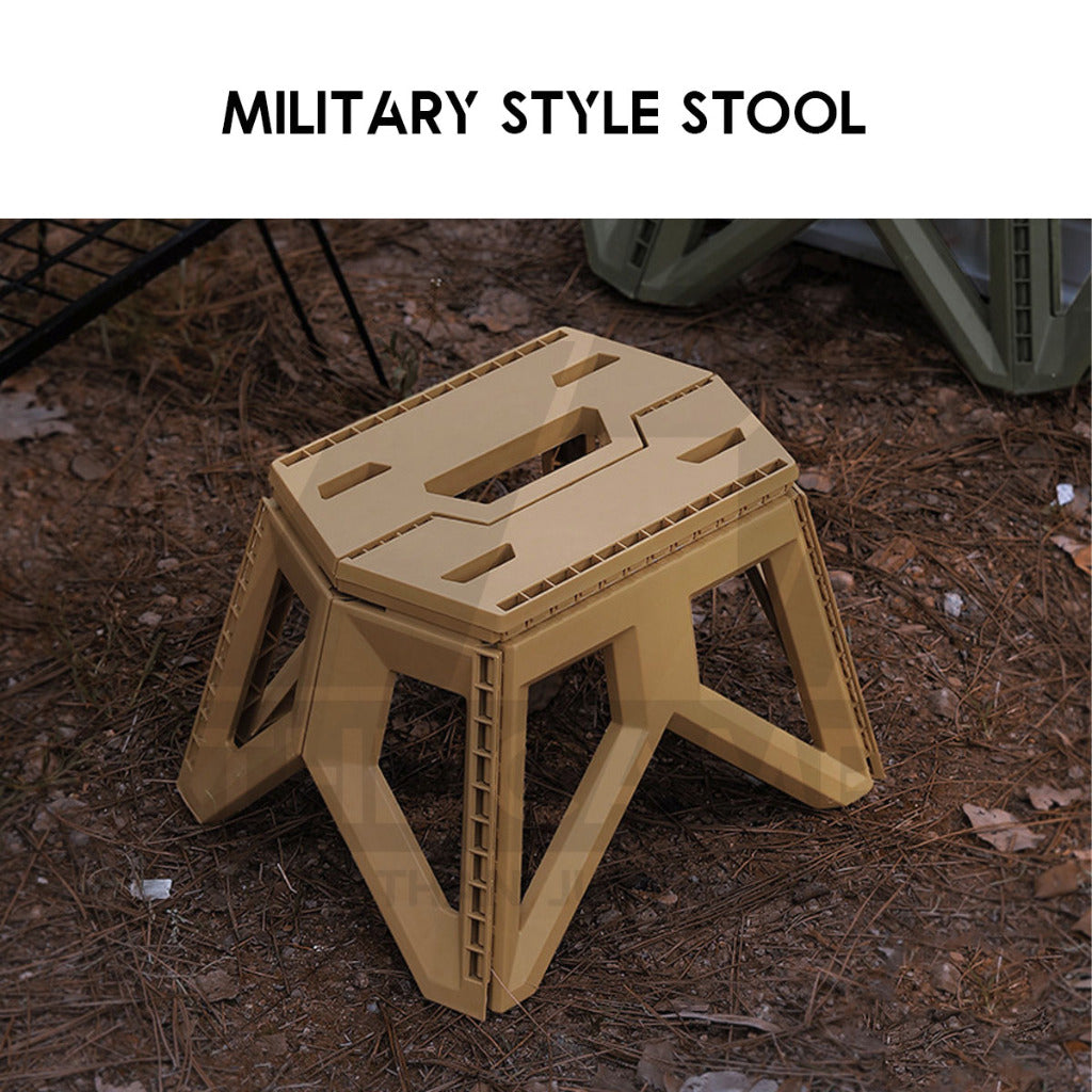 Military Style Camping Stool Outdoor Foldable Chair Folding Sleeve Bag Rack Japanese Style Flysheet Expansion Table Top