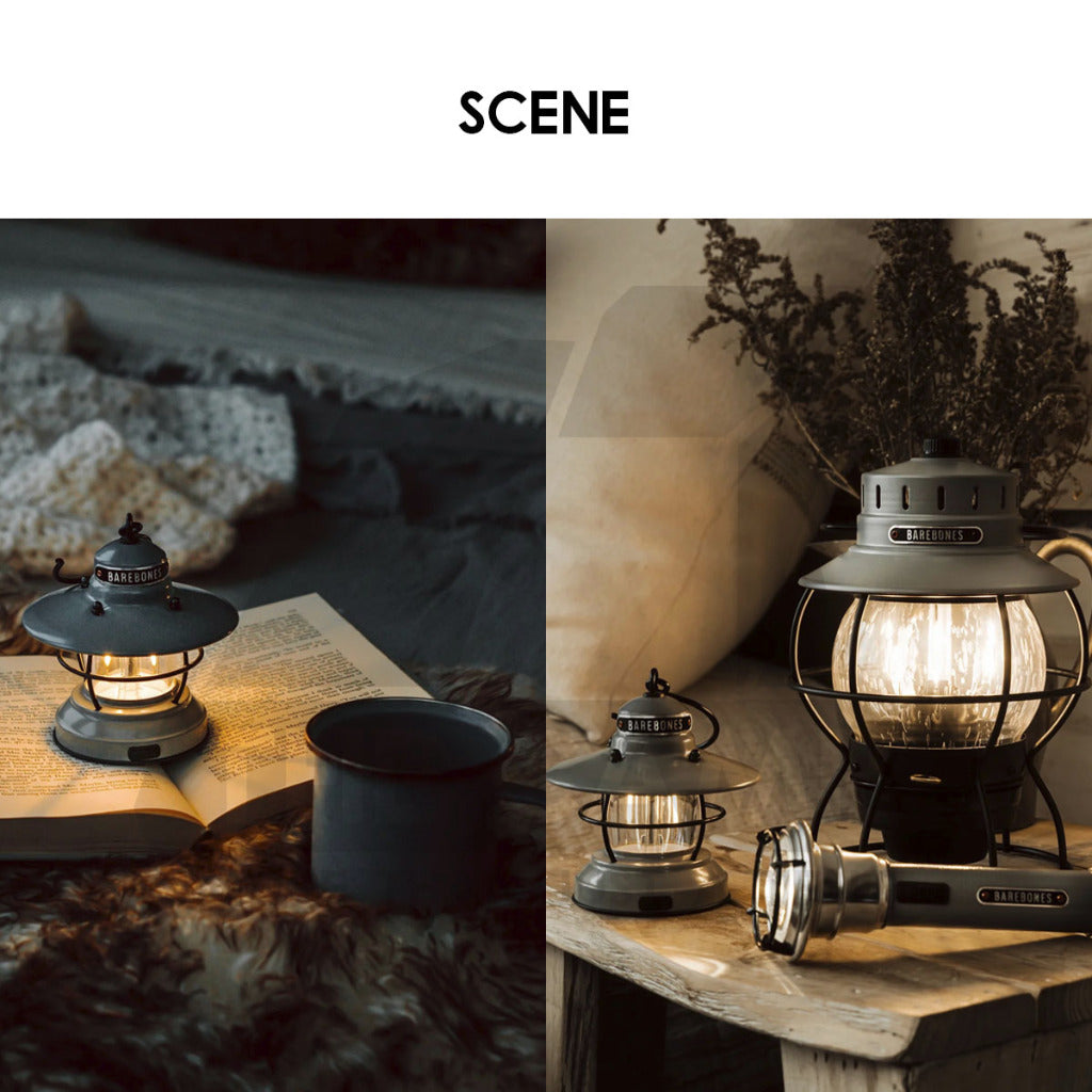 Barebones Edison Mini Lantern Light Outdoor Camping Lamp Light USB Rechargeable Lighting LED Lantern