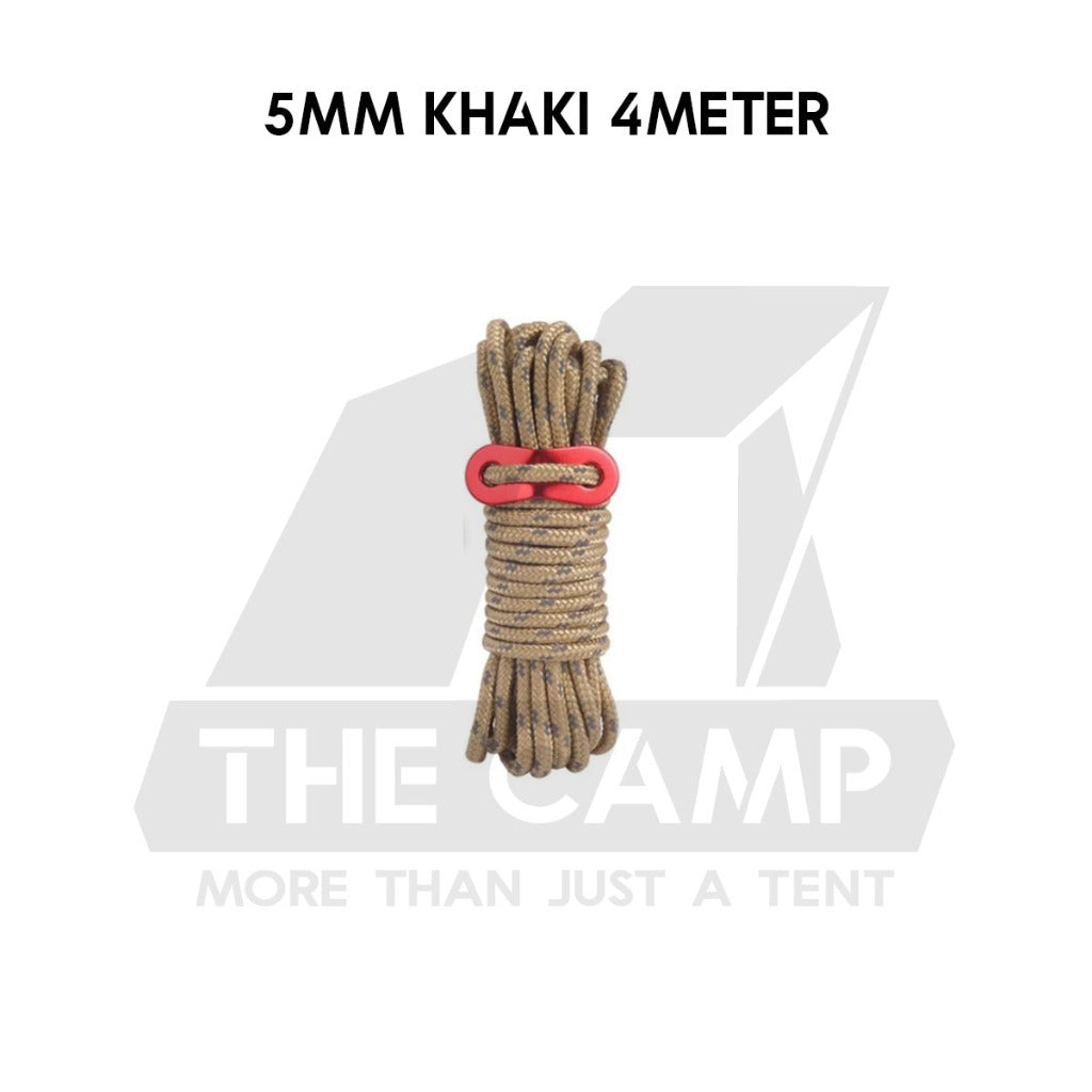Camping 4mm / 5mm Super Reflecitive 4meter or 8meter Paracord Rope Pulley Adjuster Flysheet Tarp Tent Camp Hiking Pole
