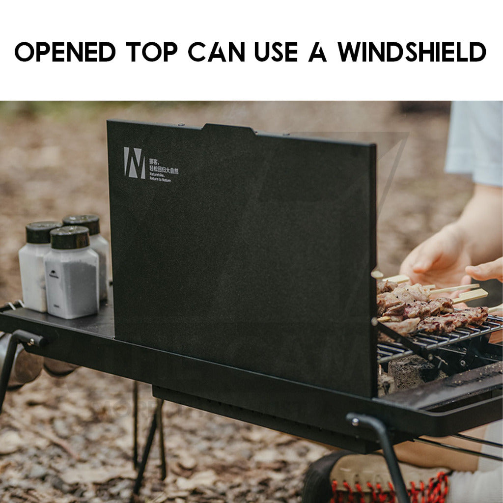 Naturehike Dual Use BBQ Grill Table Charcoal Mini Portable Foldable Outdoor Camping Rack Stove Frying Pan CNK2450CF014
