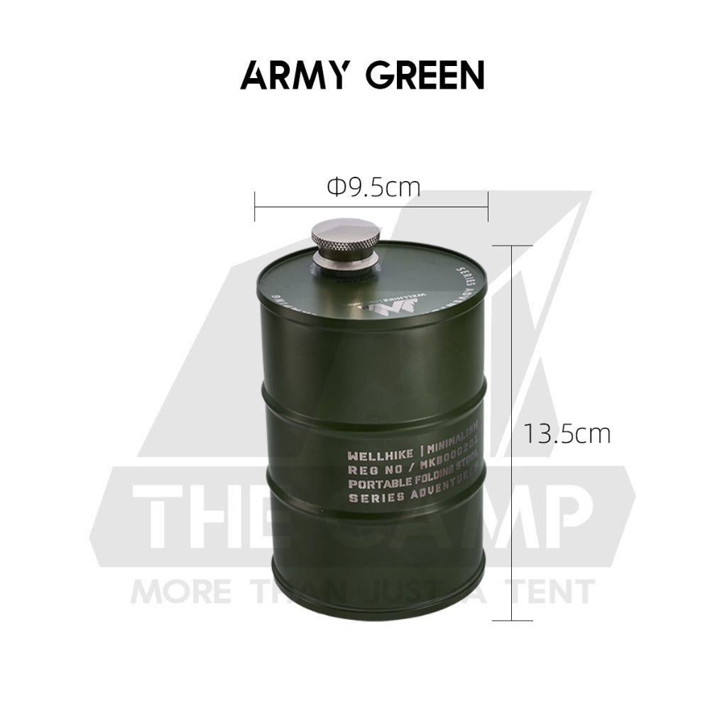 Wellhike SWS Oil Barrel Cup Mug 750ml Stainless Steel Tactical Style Outdoor Camping Cawan