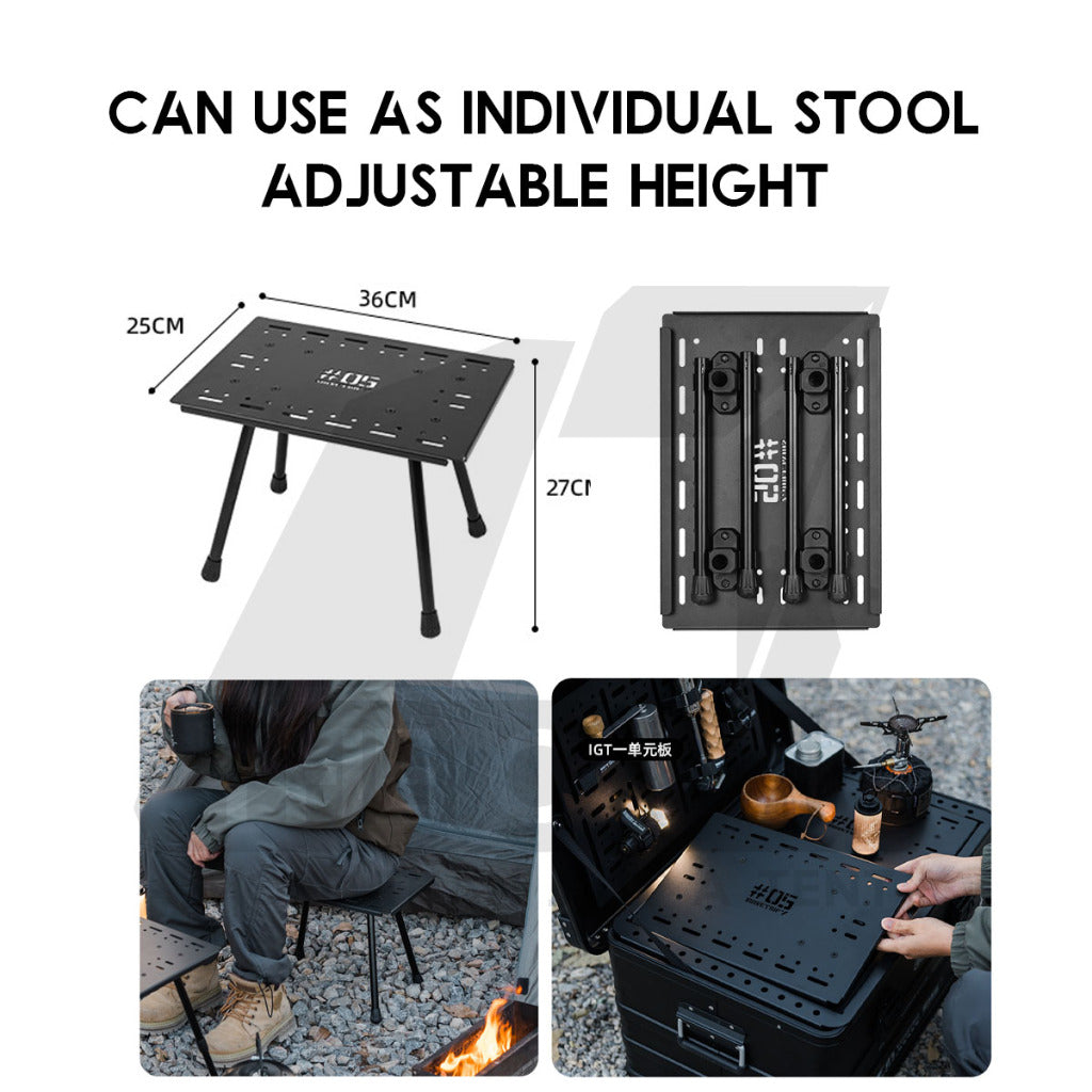 Shinetrip IGT Combination Table Module Accessories Plate Dish Rack Soto Stove Lamp Pole Spider Star Panel Tea Tray