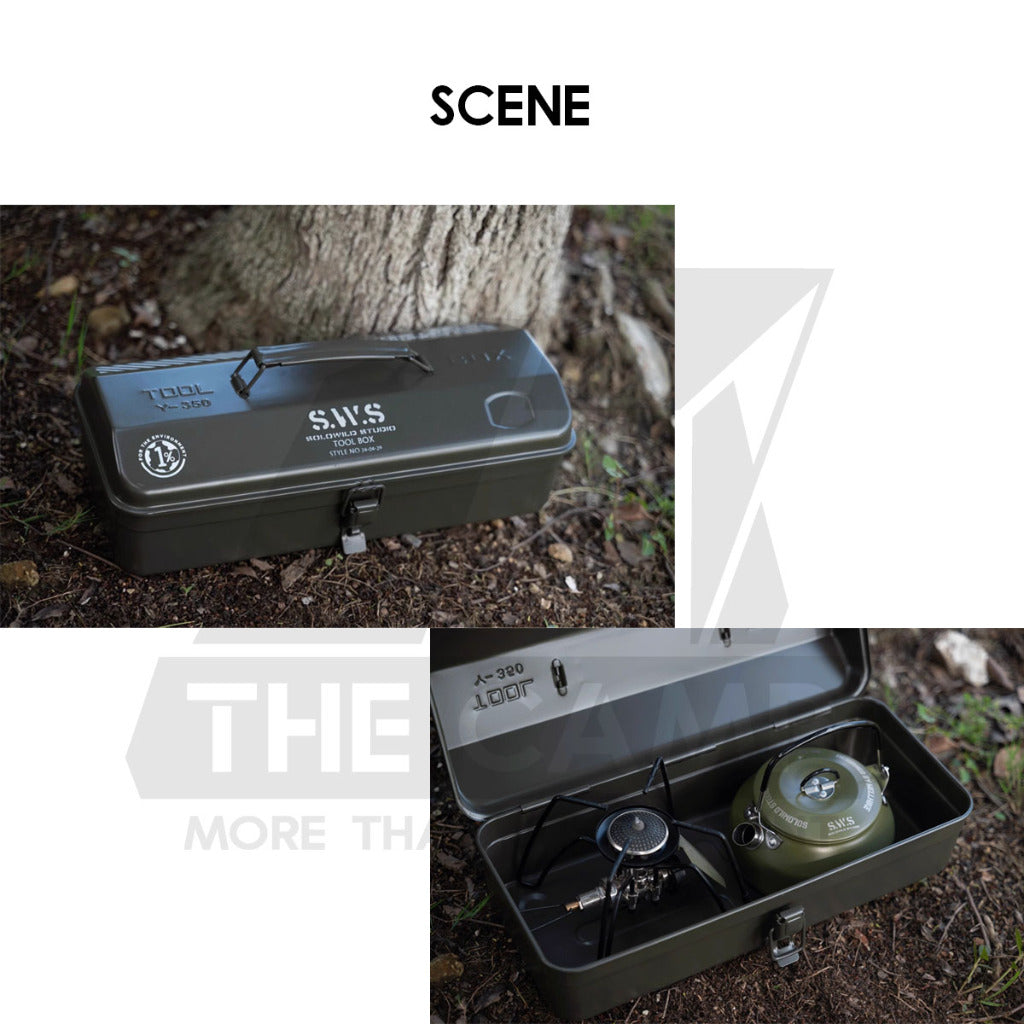 Wellhike SWS Tactical Tool Box Optional PU Handle Wood Plate Inner Bag Kettle Soto Stove Outdoor Camping Storage Case