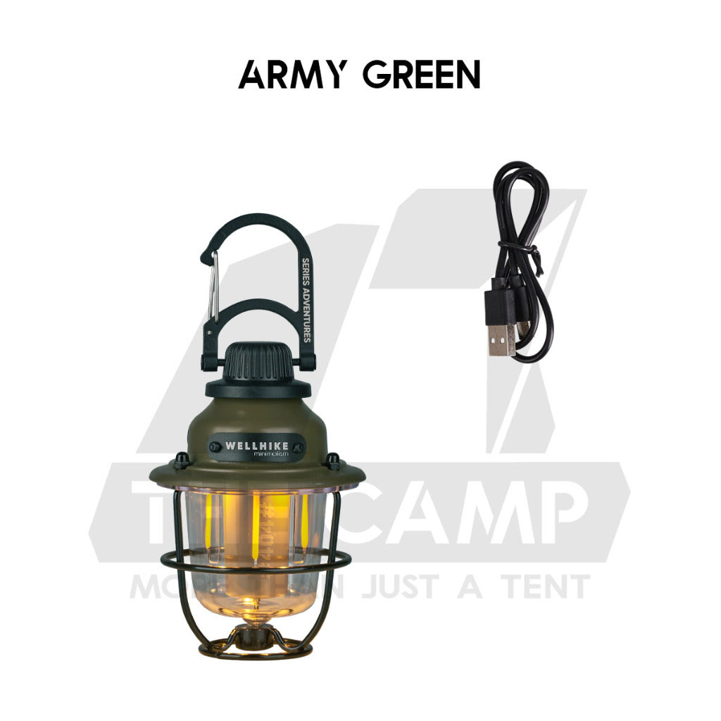 Wellhike SWS Pine Cone Light Retro Lamp Outdoor Camping LED Mini Light Atmosphere Atmospheric Lantern Lampu Khemah