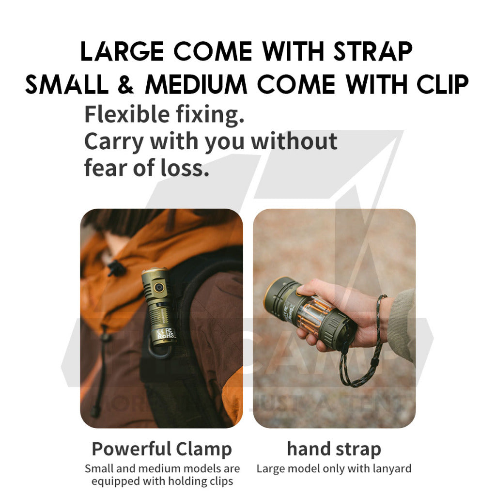 Naturehike Little Monster Tactical Flashlight Portable Rechargeable Outdoor Camping Torch light Mini Led CNK2300011