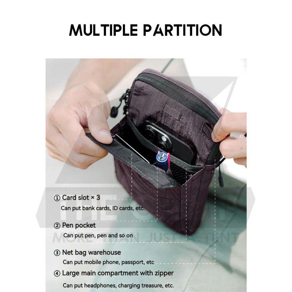 Naturehike Mobile Phone Bag Sling Shoulder Outdoor Travel Messenger Satchel Wallet Beg Perempuan Gift CNK2450XB011