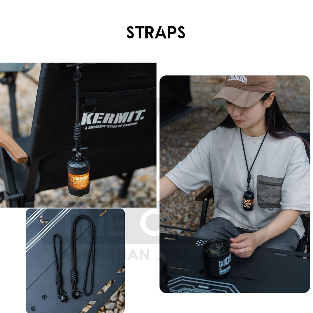 Shinetrip 19 Tornado Light Accessories Spinner Aeroplane Lamp Rod Holder 1/4 Spinning Nut Lamp Outdoor Camping Tactical