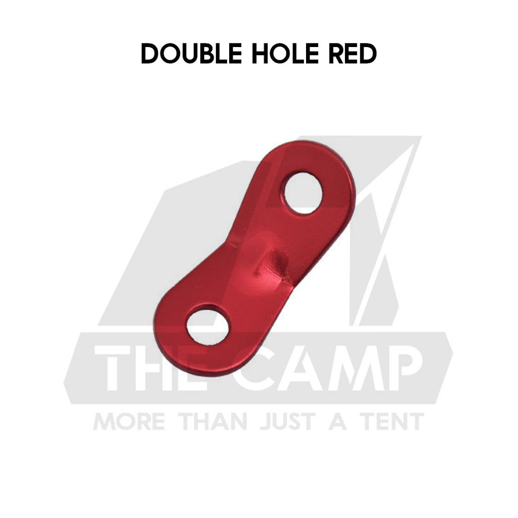 Camping Aluminium Tent Rope Tensioner Adjuster Deck Peg Fishbone Hanger Paracord Tarp 2 Holes S Shape Triangle Squid
