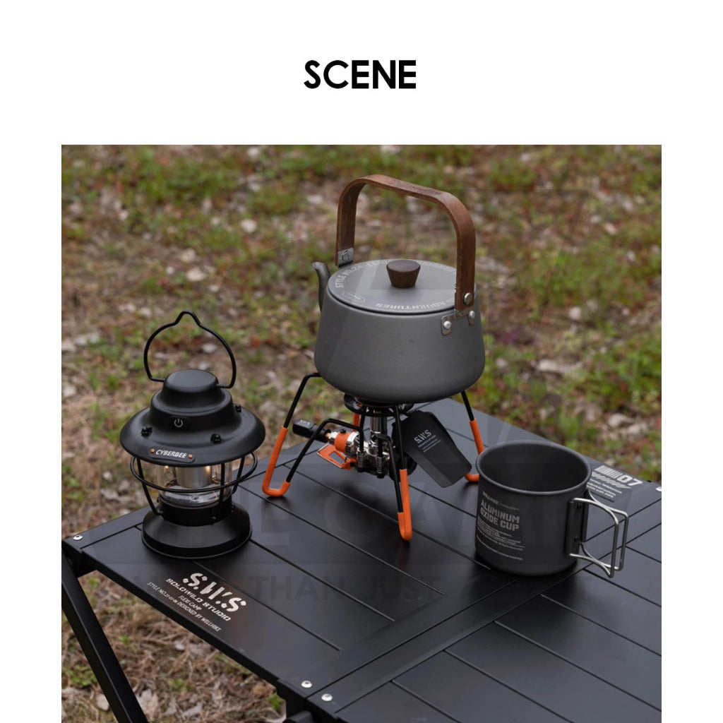Wellhike SWS Rack Table Shelf Aluminium 2 Layer Tactical Style Tripod Stand Hanger Organizer Outdoor Camping Rak Meja