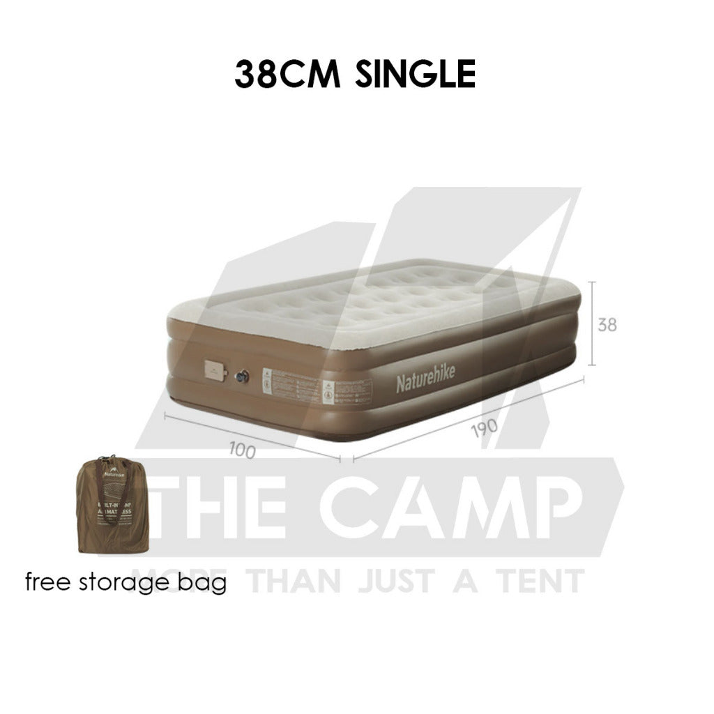 Naturehike Air Bed 25cm 38cm 45cm Single Double Triple with Pump Mattress Outdoor Camping Tilam Angin CNK2550WS013