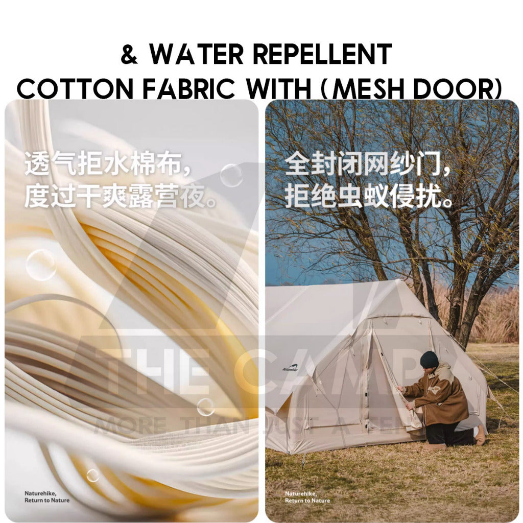 Naturehike Extend Air 12 12.0 Air Tent Inflatable 400 x 300cm Package Outdoor Camping Cotton Khemah Angin