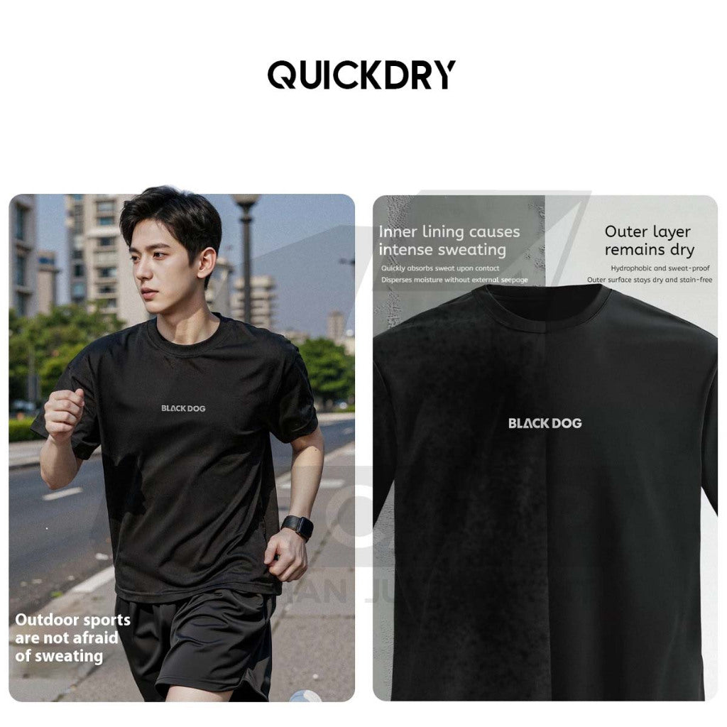 Blackdog T Shirt QuickDry Breathable Sport Shirt Round Neck Limited Edition Outdoor Camping CBD2550FS012
