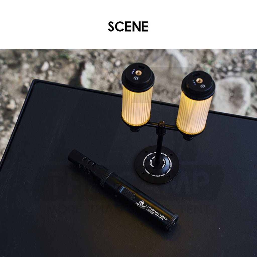 Black Samurai Fire Torch Outdoor Camping Blue Jet Flame Gun Butane Gas Burner Portable Metal Lighter Pemetik Api