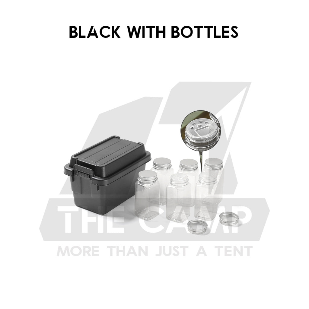 Mini Storage Box For Camping Outdoor Ingredient Tissue Box Condiment Bottle Seasoning Bag Spice Organizer Bekas Botol