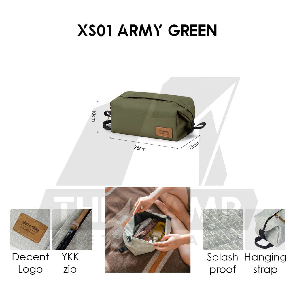 Naturehike Square Toiletry Bag Outdoor Business Trip Wash Bag Travel For Business Waterproof Cosmetic Bag NH21LX001