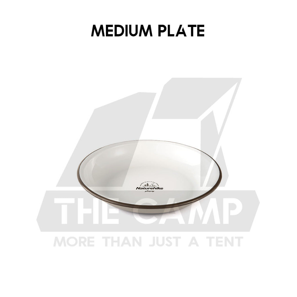 Naturehike Enamel Tableware Bowl Plate Cup Mug Outdoor Camping Cookware Black Limited Edition NH20SJ030
