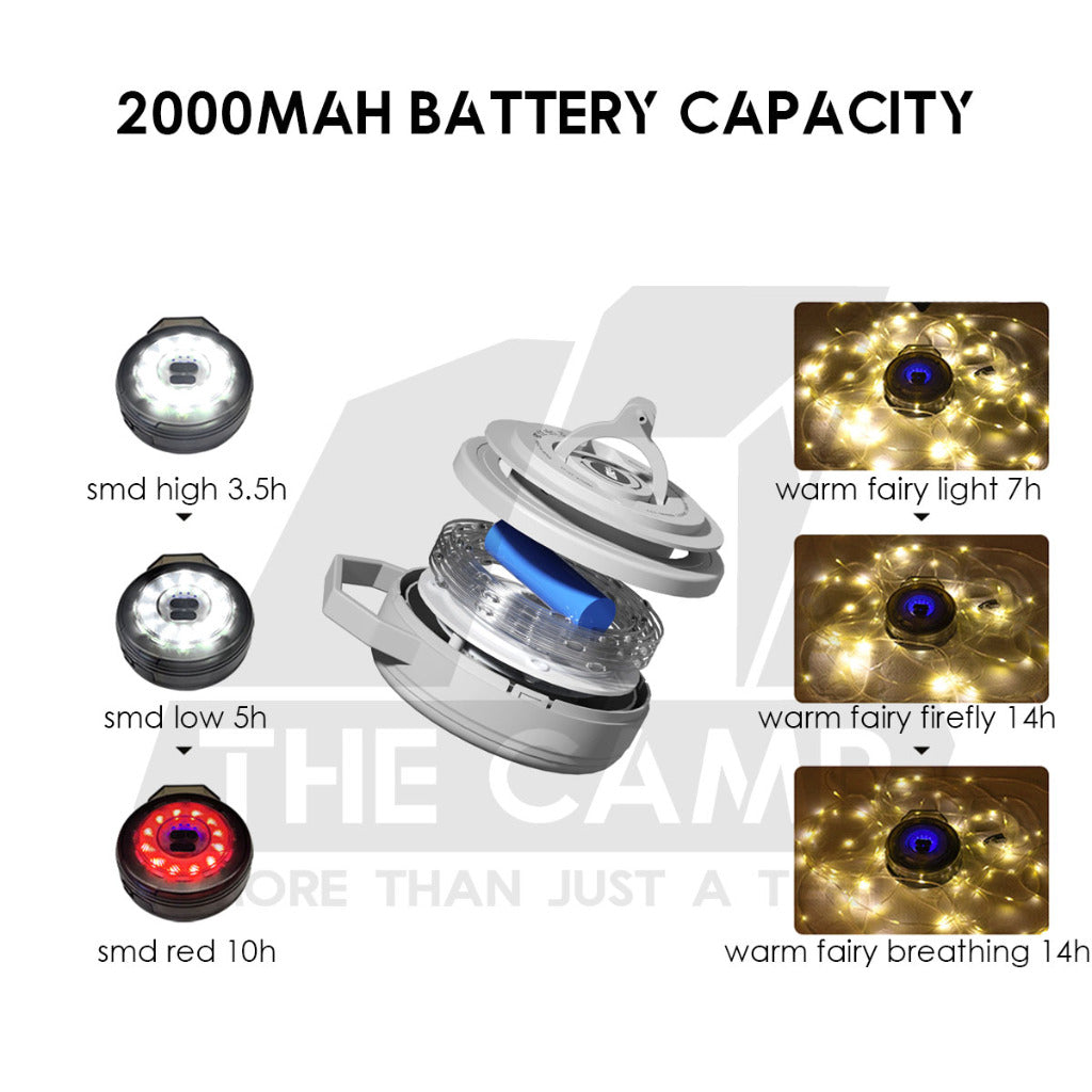 Outdoor LED Roller Fairy Light Fast Pull Bulb Ball String USB Battery 10m Camping Wedding Decoration Xmas Weatherproof