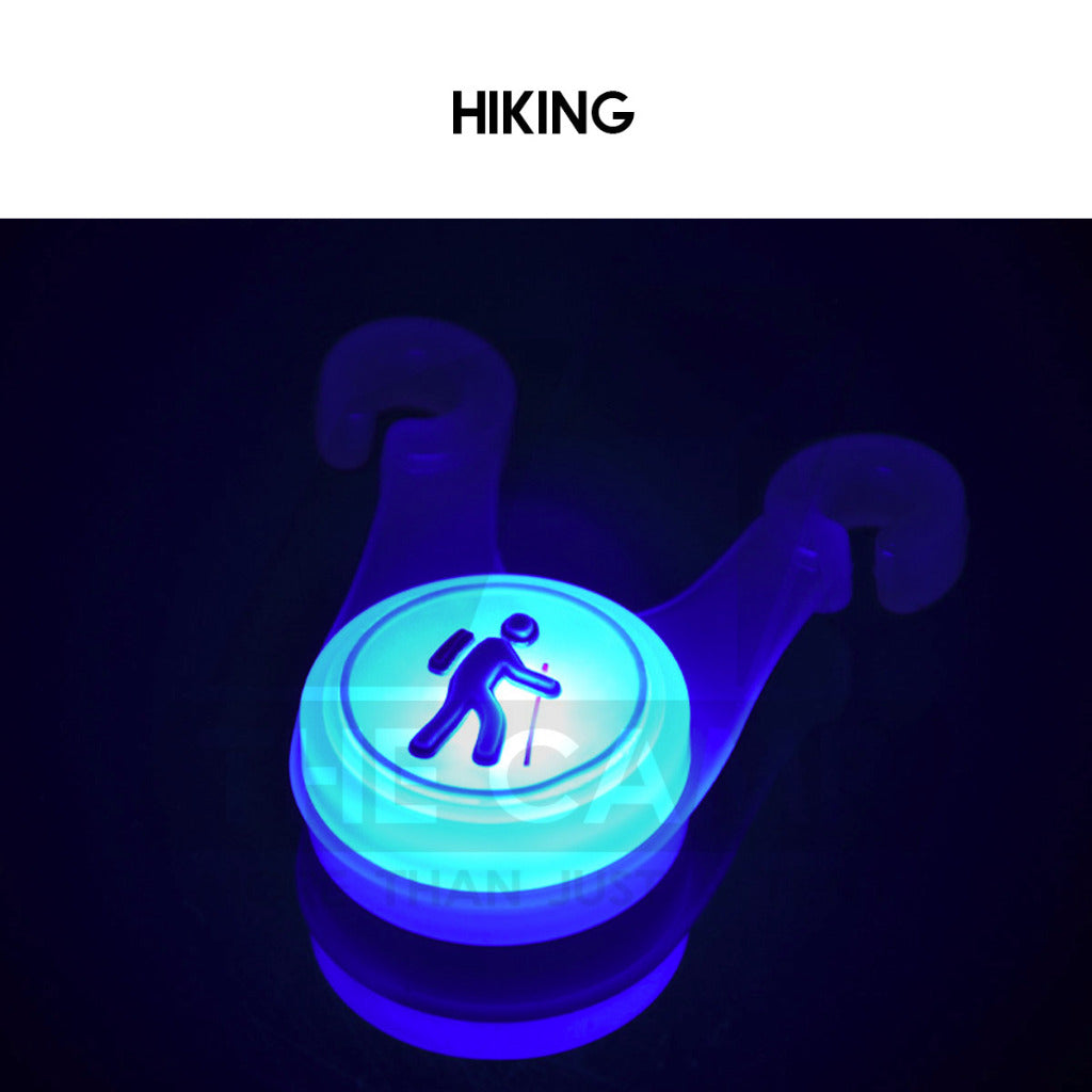 LED String Guard Light Mini Outdoor Camping Rope Hanging Warning Lamp Flashlight Safety Silicone Lampu Tali Battery