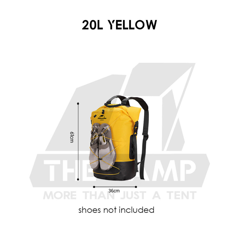 Naturehike Waterproof Backpack 20L 30L 40L Outdoor TPU Dry Wet Separation Storage Bag Ultralight Hiking Beach NH21FSB04