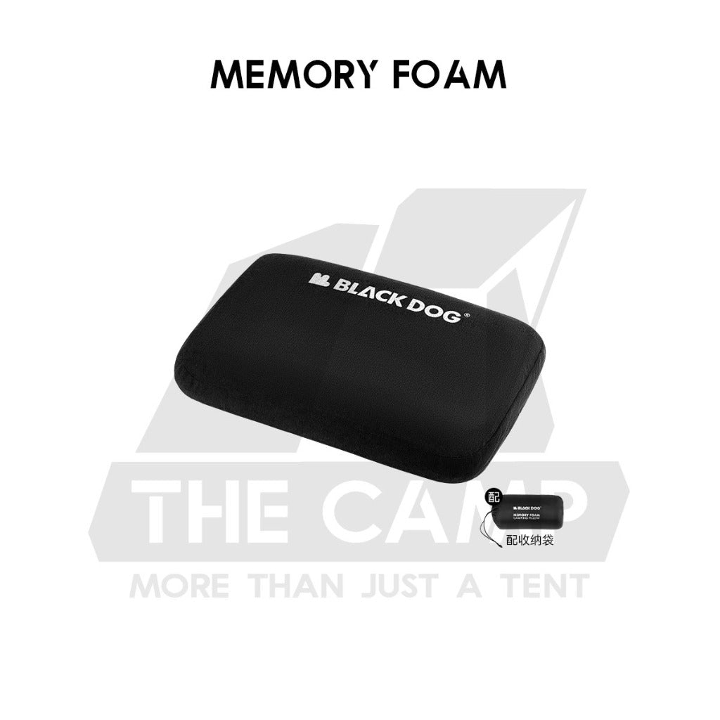 Blackdog Auto Inflation Sponge Memory Foam Pillow with Case Black for Bed Mattress Inflatable CBD2450WS045 BD-CQZ001