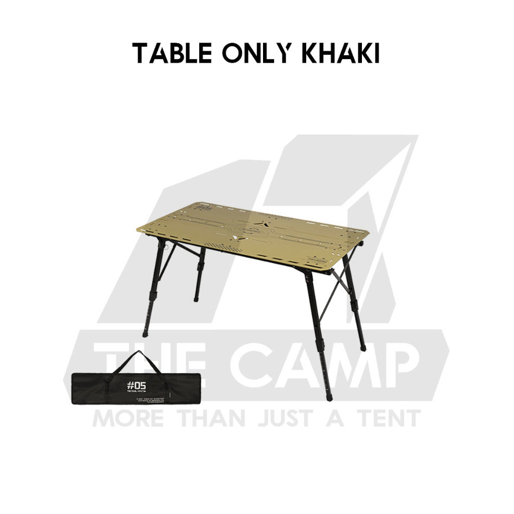 Shinetrip Starship 3 Plate Table Tactical Style IGT Expandable with Accessories Side Rack Stove BBQ Stand Meja
