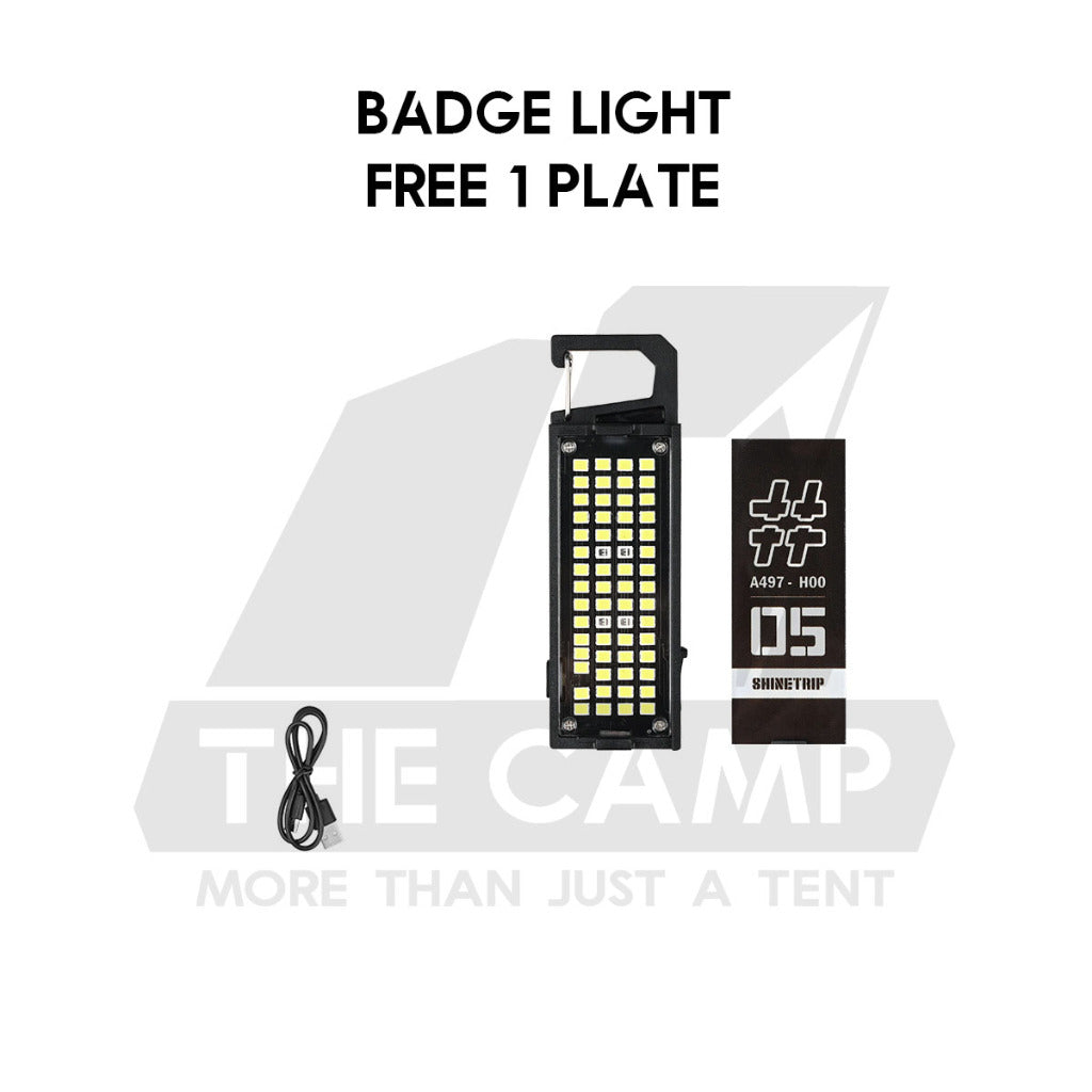 Shinetrip Tactical Badge Light Flashlight Outdoor Camping Flash Torch Light Magnet Hanging Lamp A497