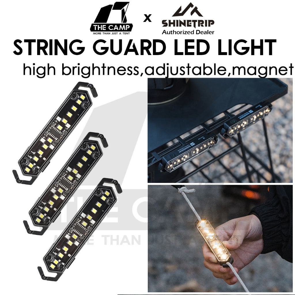 Shinetrip LED String Guard Light Mini Outdoor Camping Rope Hanging Warning Lamp Flashlight Safety Silicone Lampu Tali
