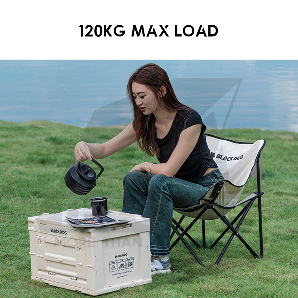 Blackdog Foldable Chair Camping Outdoor Foldable Folding Moon Chair Tent Table Flysheet Black CBD2300JJ020 CBD2300JJ026