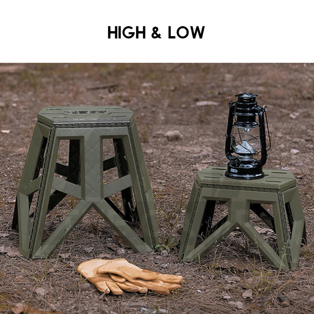 Military Style Camping Stool Outdoor Foldable Chair Folding Sleeve Bag Rack Japanese Style Flysheet Expansion Table Top