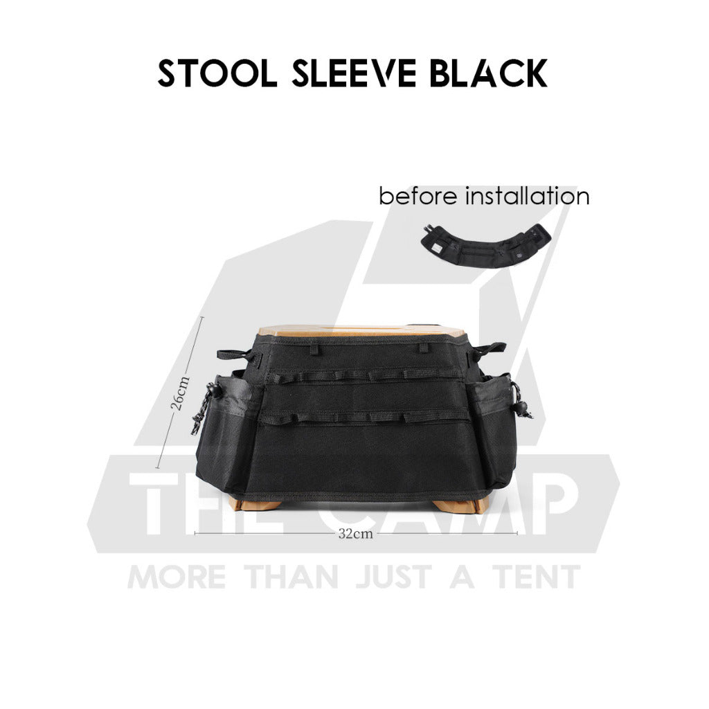 Military Style Camping Stool Outdoor Foldable Chair Folding Sleeve Bag Rack Japanese Style Flysheet Expansion Table Top