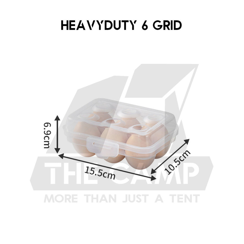 Portable Egg Storage Box Stackable Outdoor Camping Heavy duty 4 6 8 15 Grid Eggs Case Tray Holder Container Kotak Telur