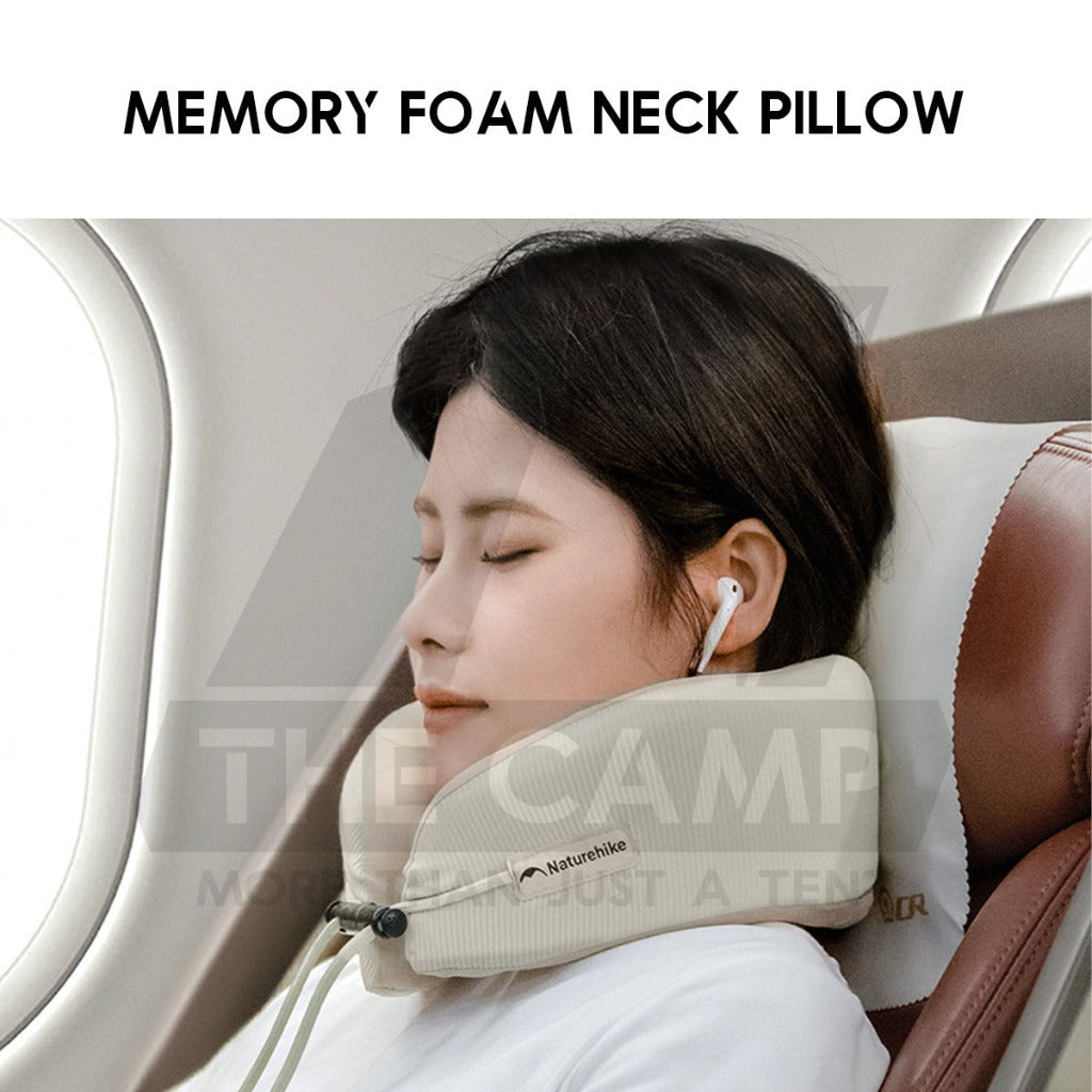 Naturehike Cooling Memory Foam Neck Pillow Travel Neck Support Bantal Leher Kereta Bantal Travel U Shape CNK2450WS019