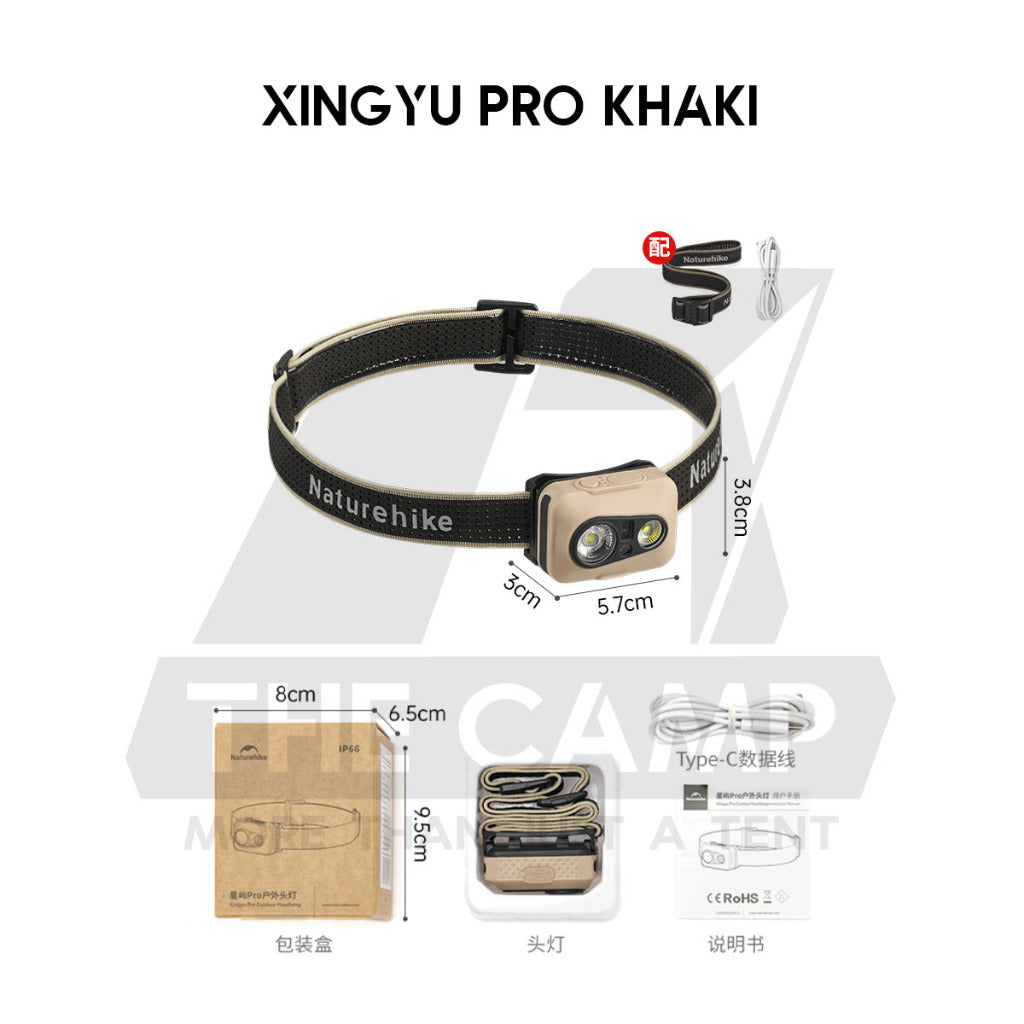 Naturehike LED Headlamp Battery Camping Hiking Headlight Ultralight Flashlight SOS Red Light IP66 CNK2300DQ020