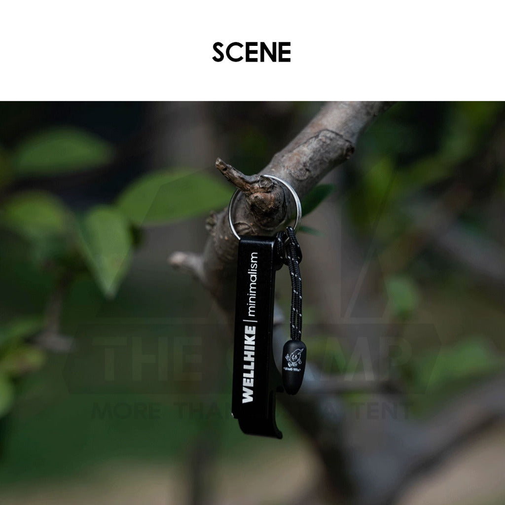Wellhike SWS Bottle Opener EDC Aluminium Keychain Outdoor Camping Tactical Style Black