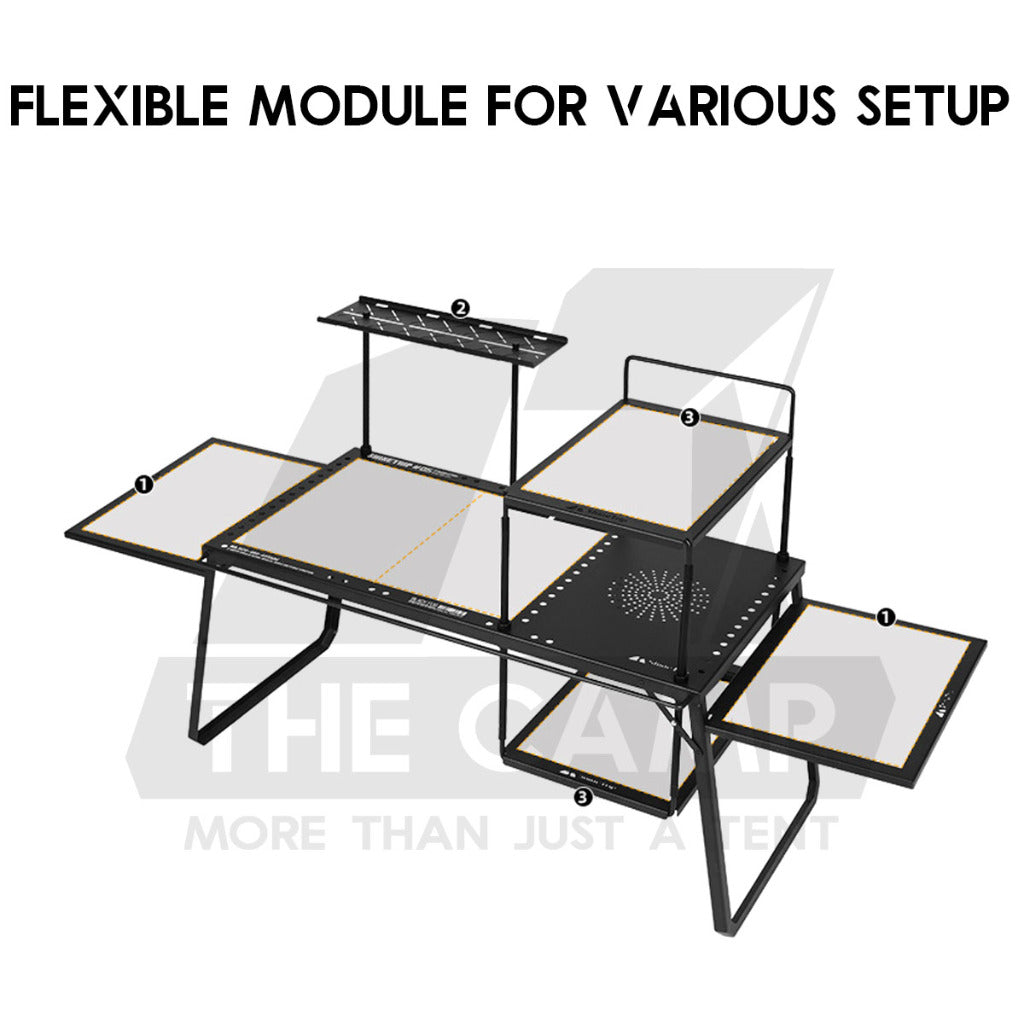Shinetrip IGT Combination Table Module Accessories Plate Dish Rack Soto Stove Lamp Pole Spider Star Panel Tea Tray