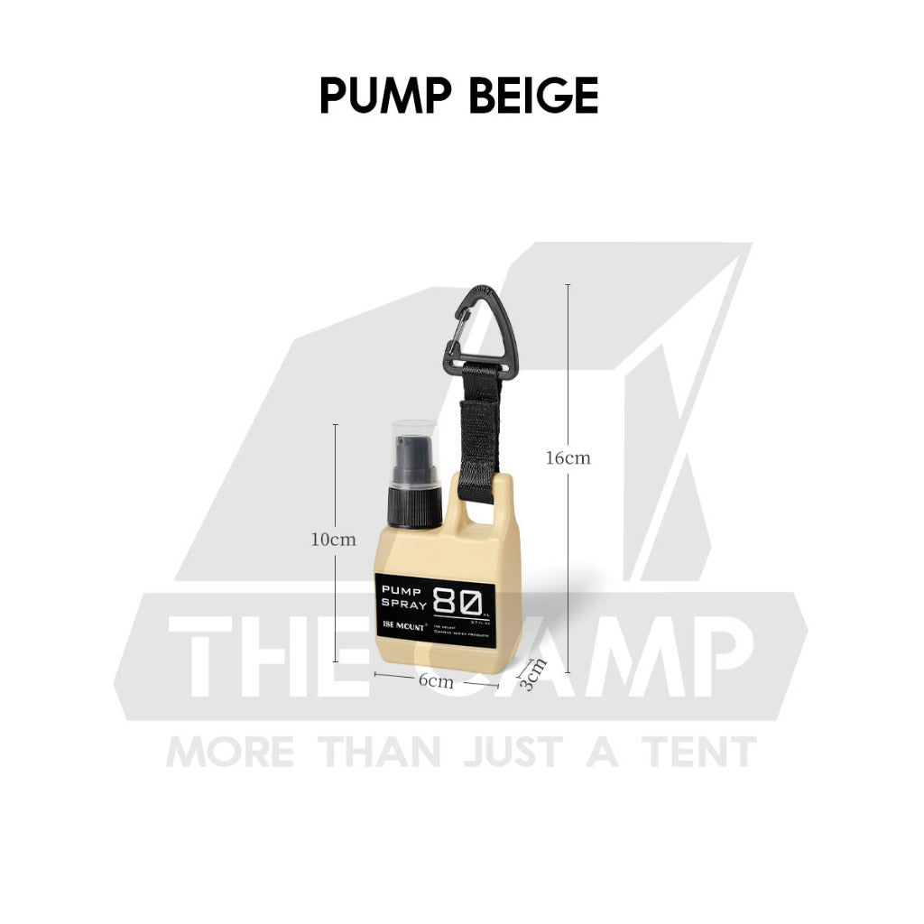 Outdoor Camping Spray Pump Bottle 80ml Tactical Style Oil Perfume Lotion Detergent Case Liquid Container with Hook Strap